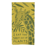 BLUEQ Tea towel -I eat the shit out of plants