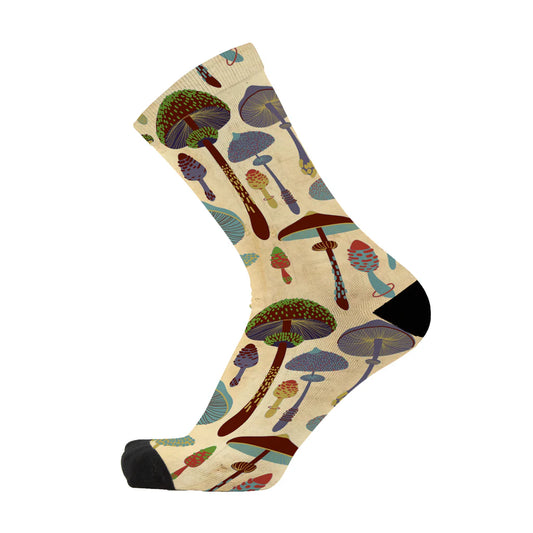 Vintage mushrooms- unisex socks