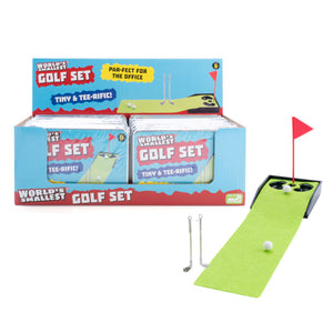 World's smallest golf set