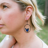 Denz Midi Blue Wren earrings