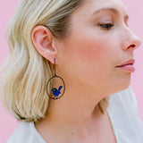 Denz Midi Blue Wren earrings