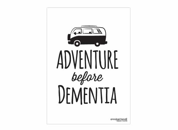 Tea towel- Adventure B4 Dementia