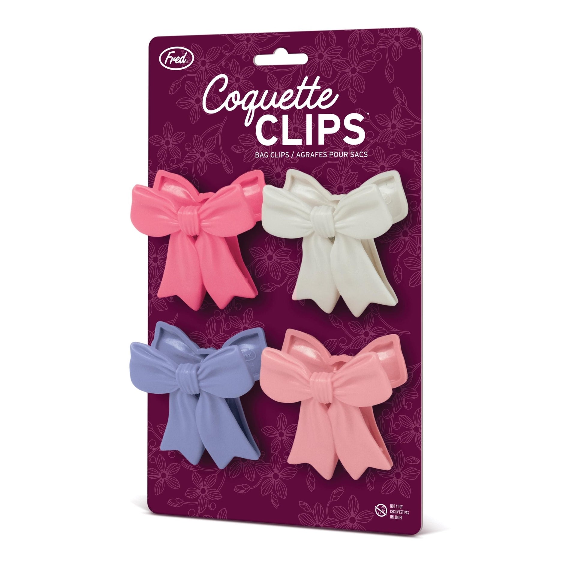 Bag clips - Coquette Bows by Fred - Gizmo Gifts
