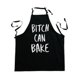 Kitchen Language Crude apron- "Bitch can bake"