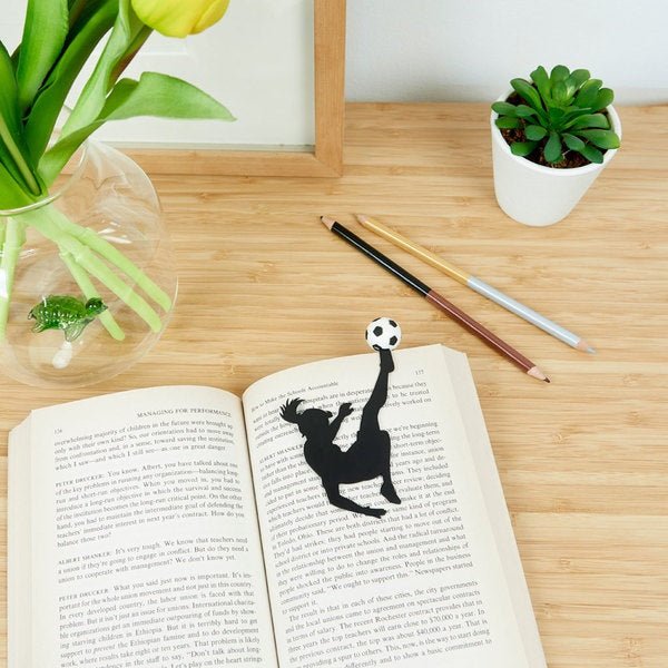 Bookmark - Bicycle kick girl - Gizmo Gifts