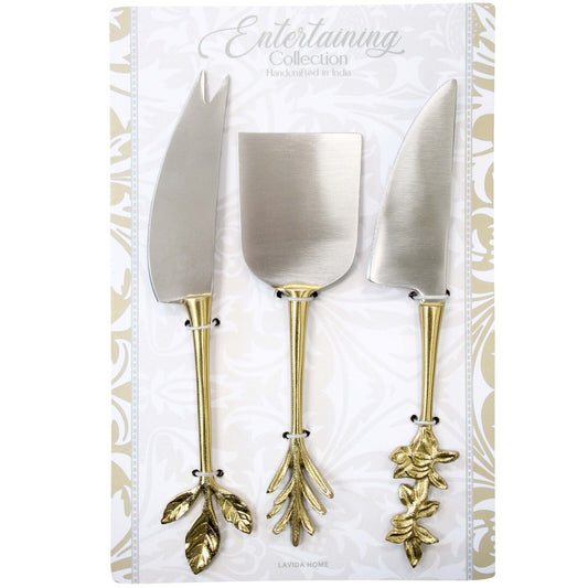 Botanical Cheese knives set of 3 - Gizmo Gifts
