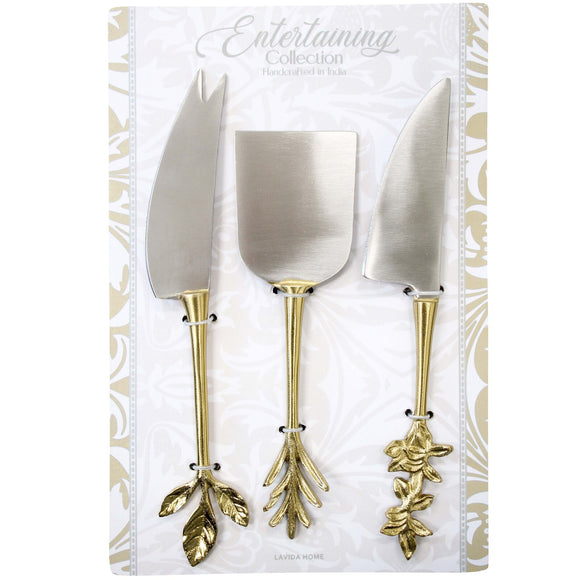 Botanical Cheese knives set of 3