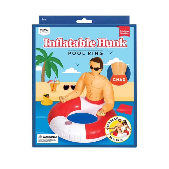 Inflatable hunk pool ring 