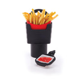 In-car chips holder and sauce set