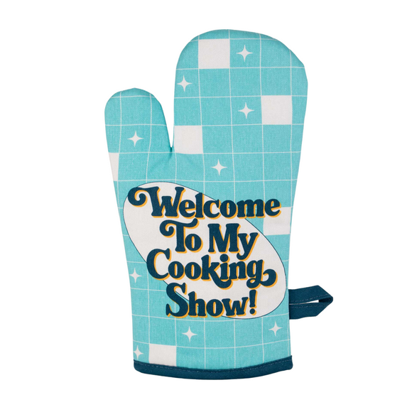 BLUEQ Oven glove- Welcome to my cooking show!