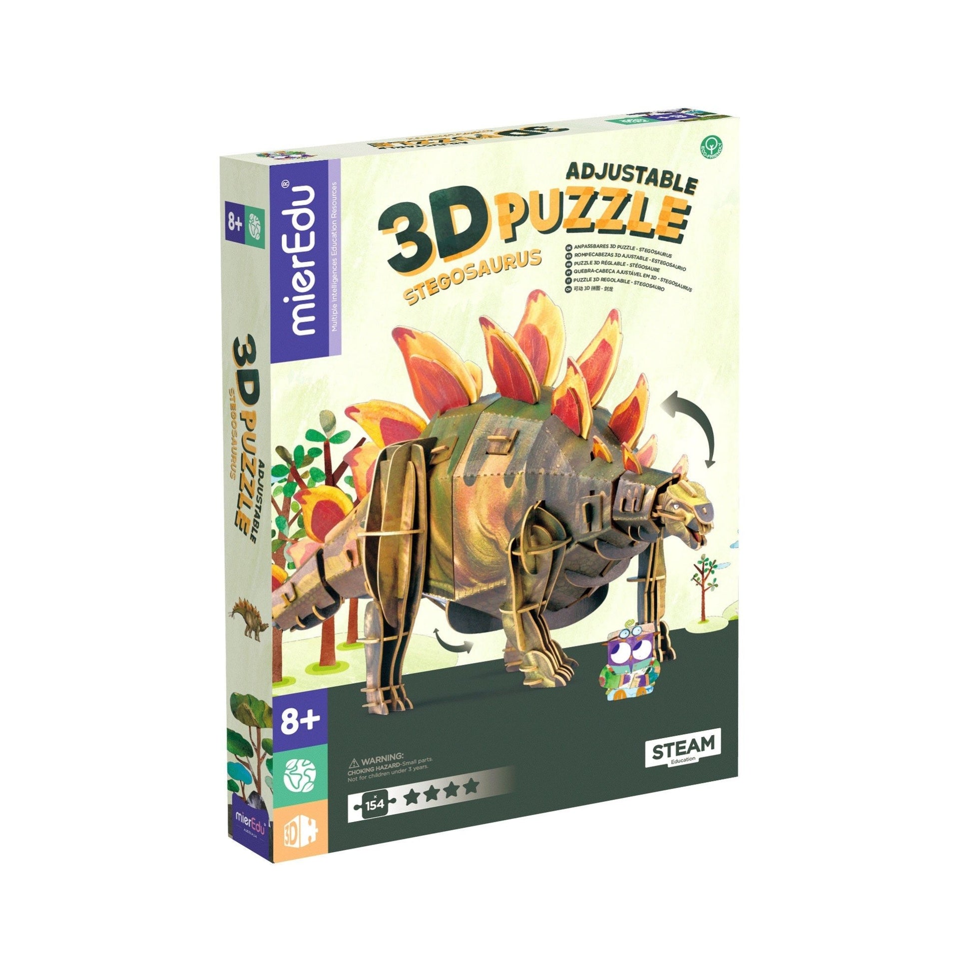 Eco 3D puzzle - Stegosaurus by MierEdu - Gizmo Gifts