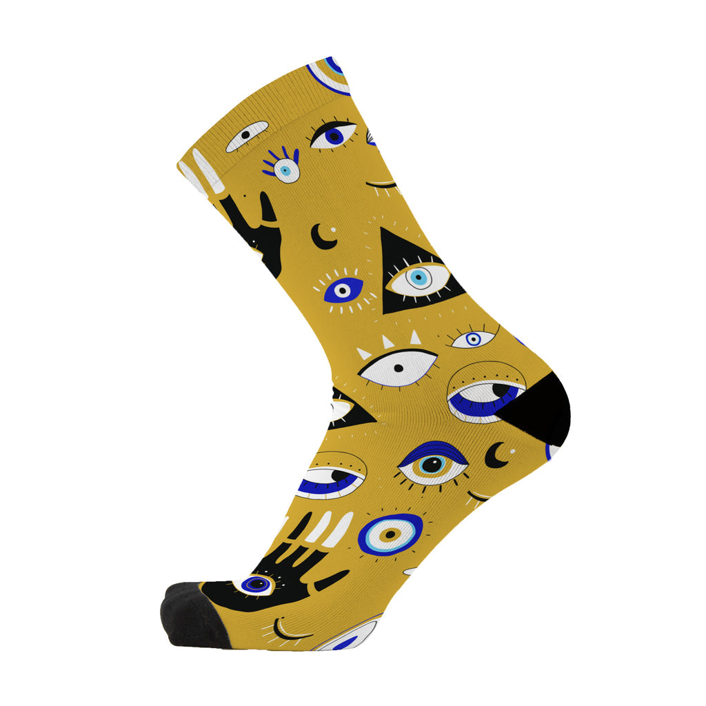 Unisex socks- Evil eye by REDFOXSOX