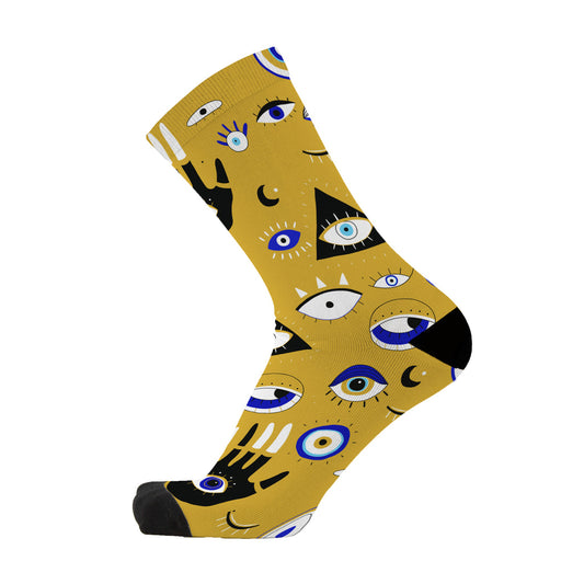 Unisex socks- Evil eye by REDFOXSOX