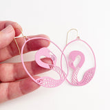 DENZ earrings- Flamingos in pink