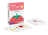 This cognitive development tool set includes 36 flashcards to teach pre-schoolers to recognize different fruits. Help your child develop their memory, cognition, and visual recognition skills with these high-quality educational aids.