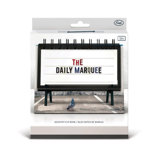FRED Daily Marquee desk flip book - Gizmo Gifts