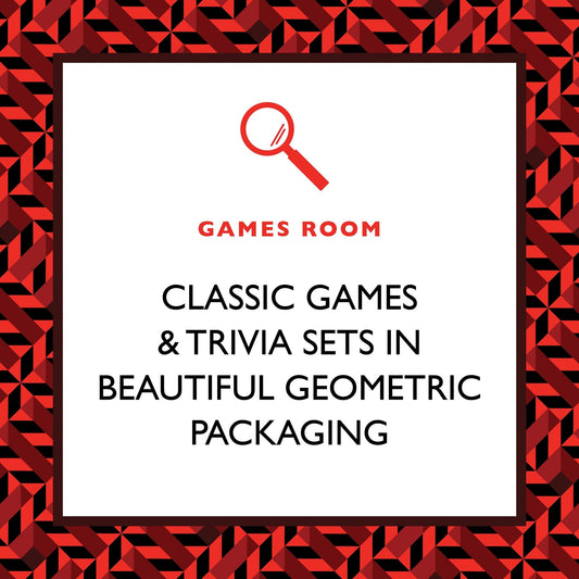 A GAMES ROOM - True Crime trivia  question card on a black background- Gizmo Gifts