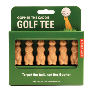 Gopher the caddy golf tees