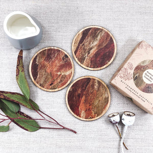 Buttonworks Gum bark coasters