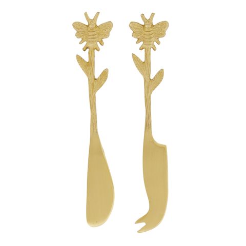 Hive Cheese knives Set/2 17cm gold