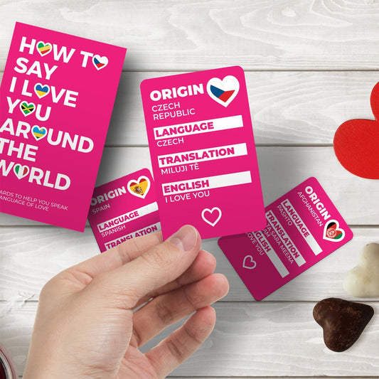 How to say I love you around the world (language)cards - Gizmo Gifts