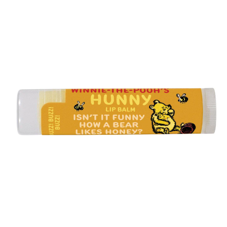 Lip balm with Winnie the Pooh design on a white background