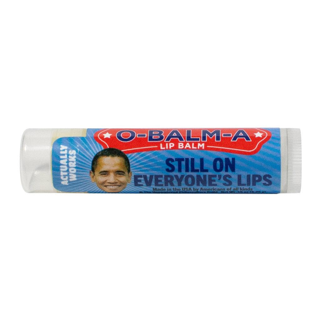 An O-Balm-a lip balm on a white background.