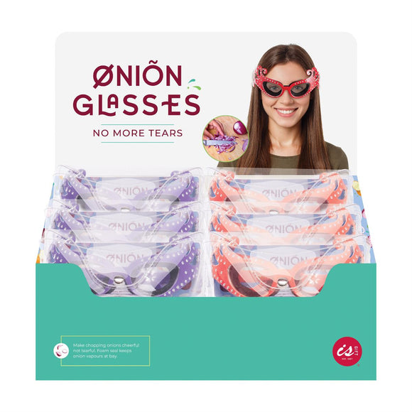Quirky kitchen onion glasses (assorted colours)