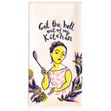 BLUEQ tea towel- Get the hell out of my kitchen