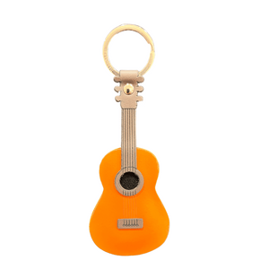 Keyring- Leather Classical guitar (made in Italy)