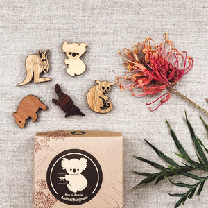 Buttonworks box of  mini Australian animal magnets