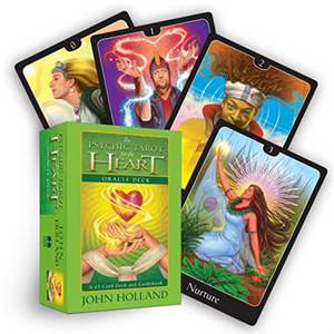 Psychic tarot for the heart oracle card deck by John Holland