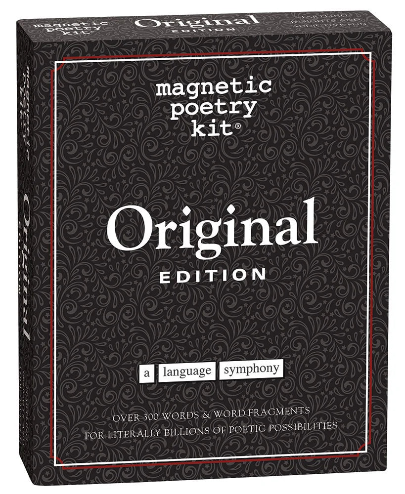 Black box featuring Original Edition of Magnetic Poetry kit on a white background.
