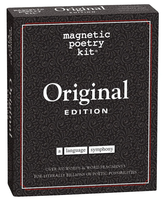 Black box featuring Original Edition of Magnetic Poetry kit on a white background.