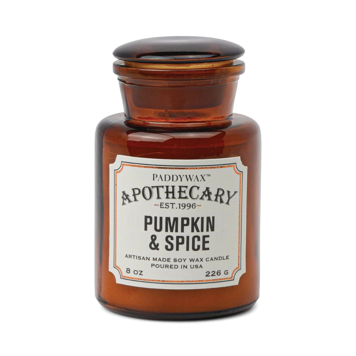 Paddywax Apothecary candle - Pumpkin & Spice 8oz - Gizmo Gifts