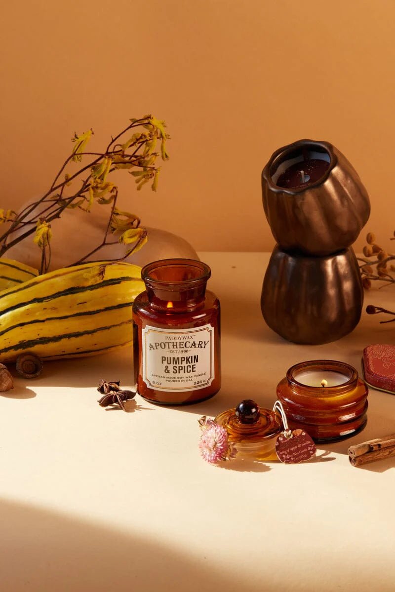 Paddywax Apothecary candle - Pumpkin & Spice 8oz - Gizmo Gifts