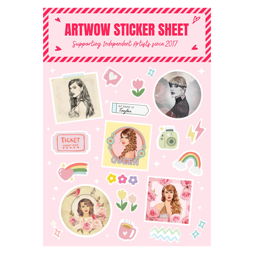 Sticker Sheet A5 -Queen Tay by Dolly Wolfe