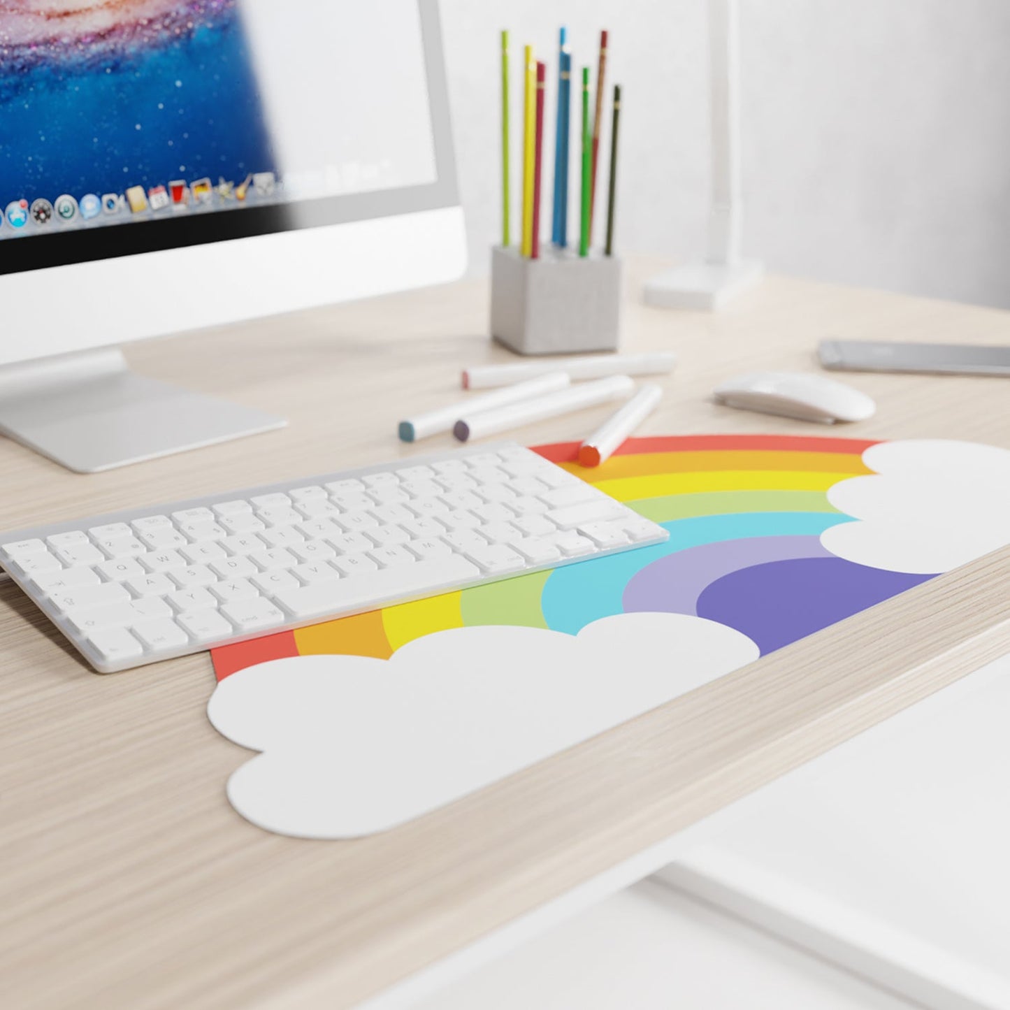 Rainbow desk mat - Gizmo Gifts