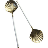 Salad servers- Clam shell