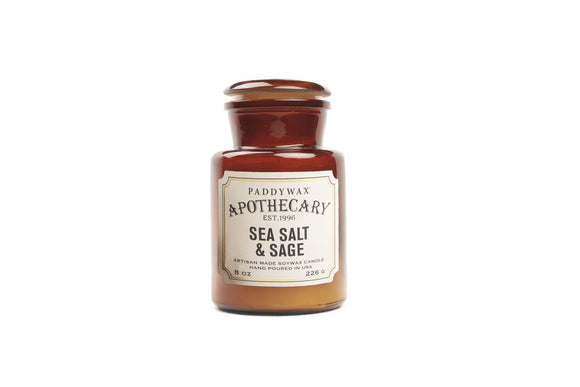 Apothecary candle- Seasalt and Sage 8oz