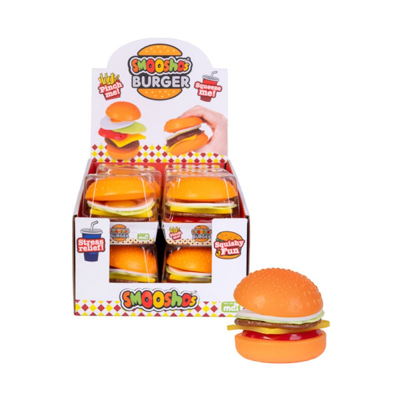 Smooshos burger squeezy toy - Gizmo Gifts