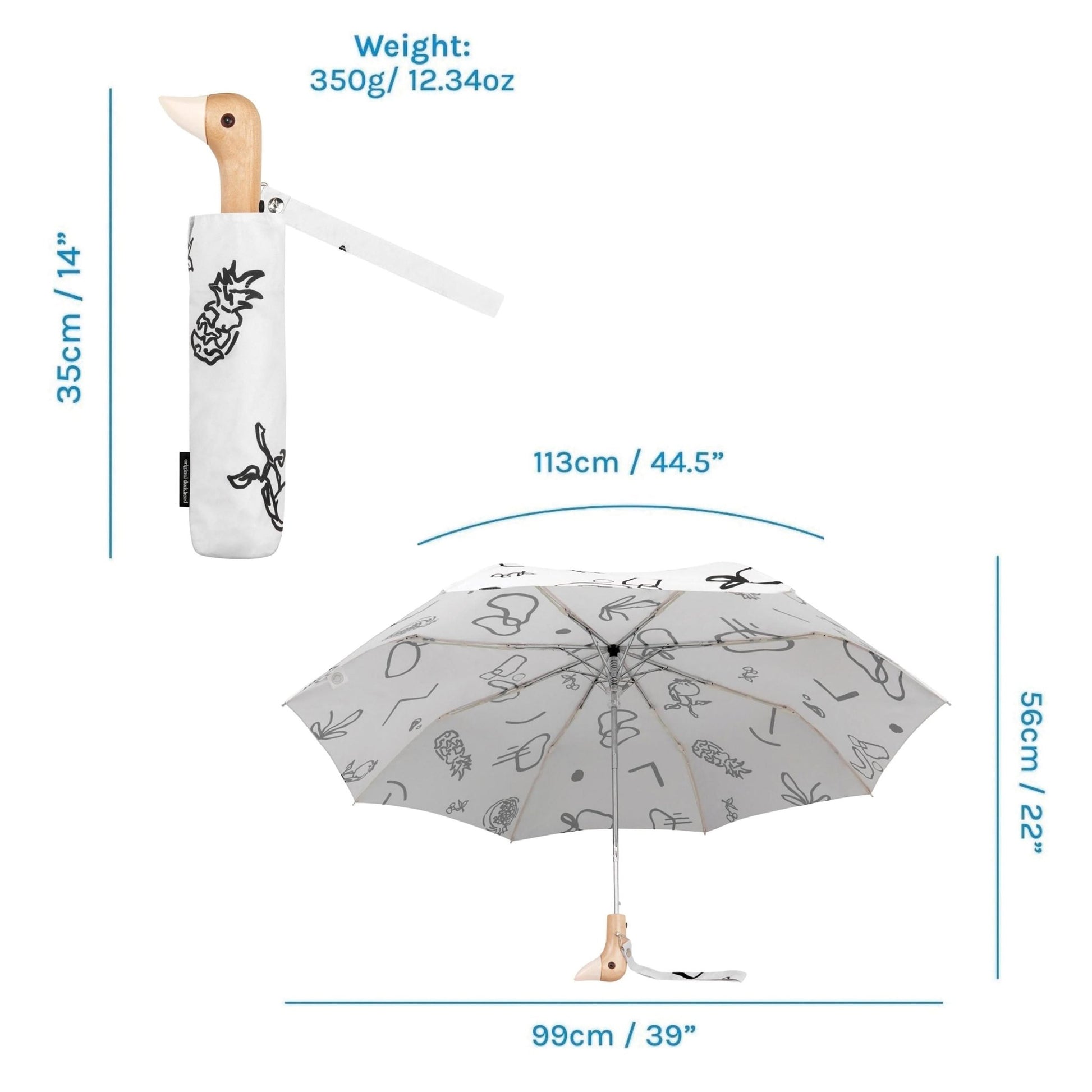 The Original Duckhead Umbrella - Fruits and Shapes - Gizmo Gifts