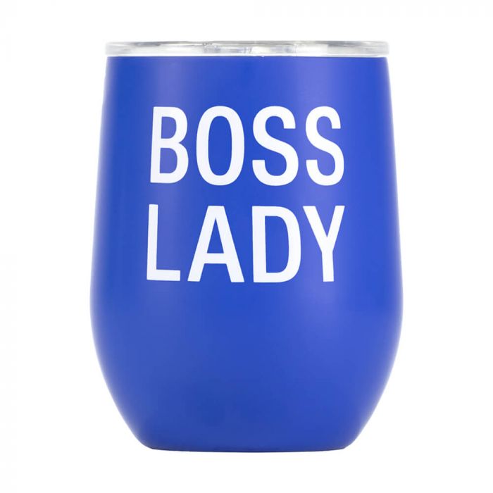 Thermal wine tumbler - Boss lady - Gizmo Gifts