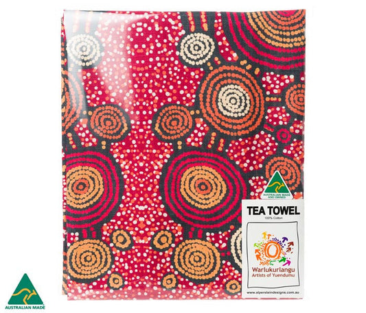 Teatowel- Australian indigenous art by Teddy Gibson