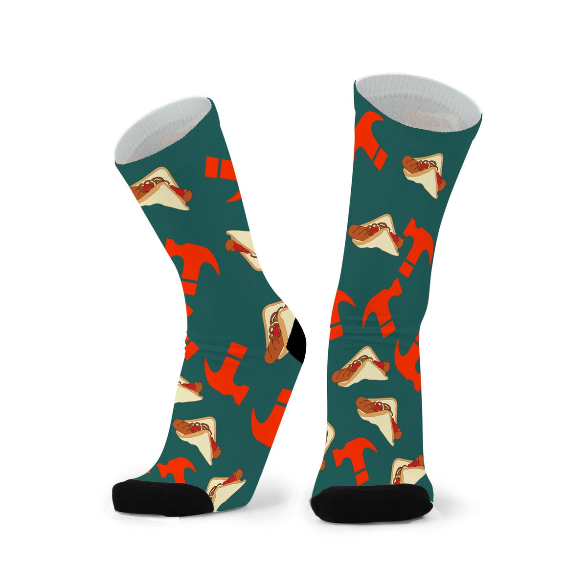 Saucisson Socks Unisex socks- Sausage Sizzle by REDFOX SOX - Gizmo Gifts