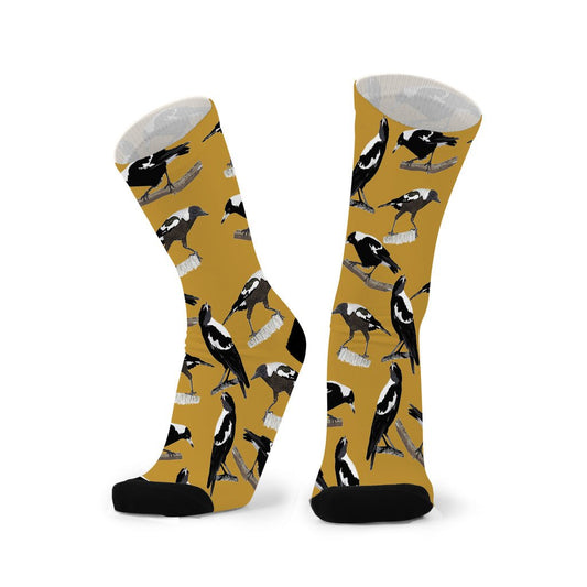 Unisex socks - Swooping Season by REDFOXSOX - Gizmo Gifts