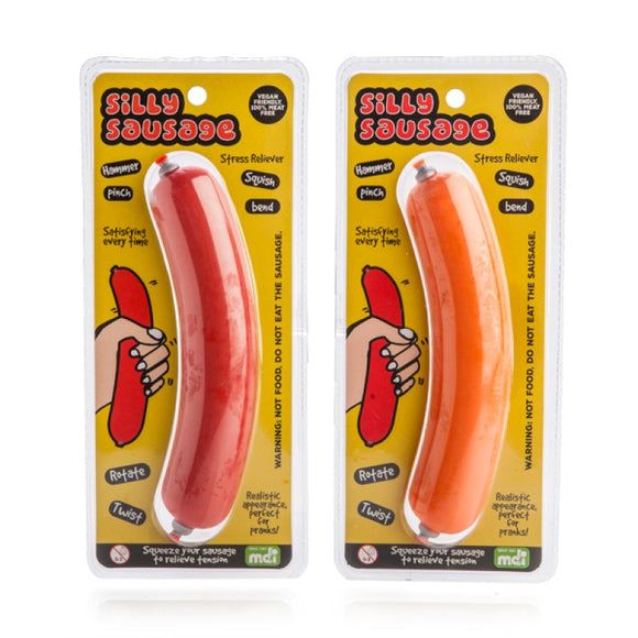 Silly sausage novelty stress toy