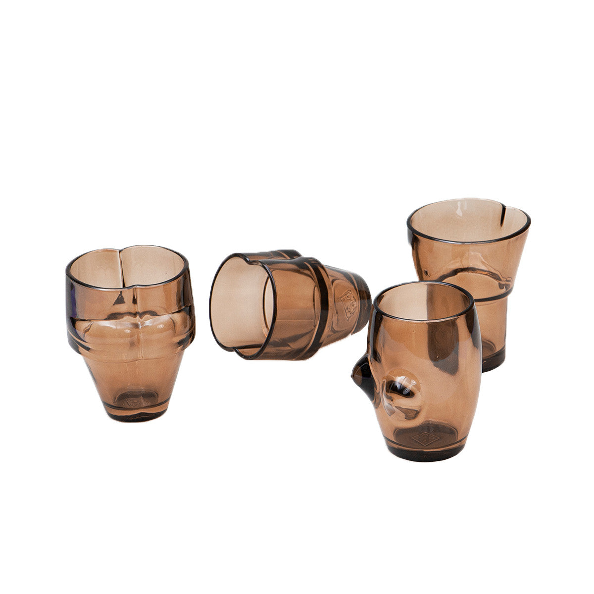 DOIY Body stacking glasses (Brown)