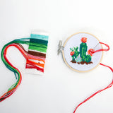 KIKKERLAND mini embroidery cross stitch kit- Cactus
