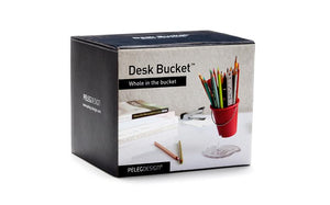 Desk Bucket (Red) pen holder by PELEG DESIGN
